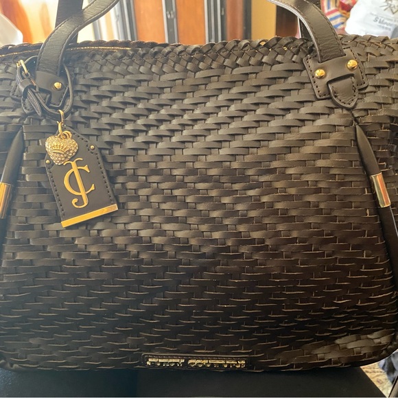 Juicy Couture Huge Brown Woven Leather Tote!! EUC RARE Stunningly Gorgeous 💛HP💛 - Picture 16 of 16